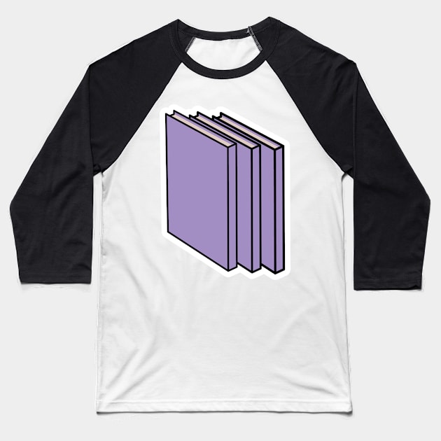 Standing Books Sticker design vector illustration. Student education icon concept design. Baseball T-Shirt by AlviStudio
